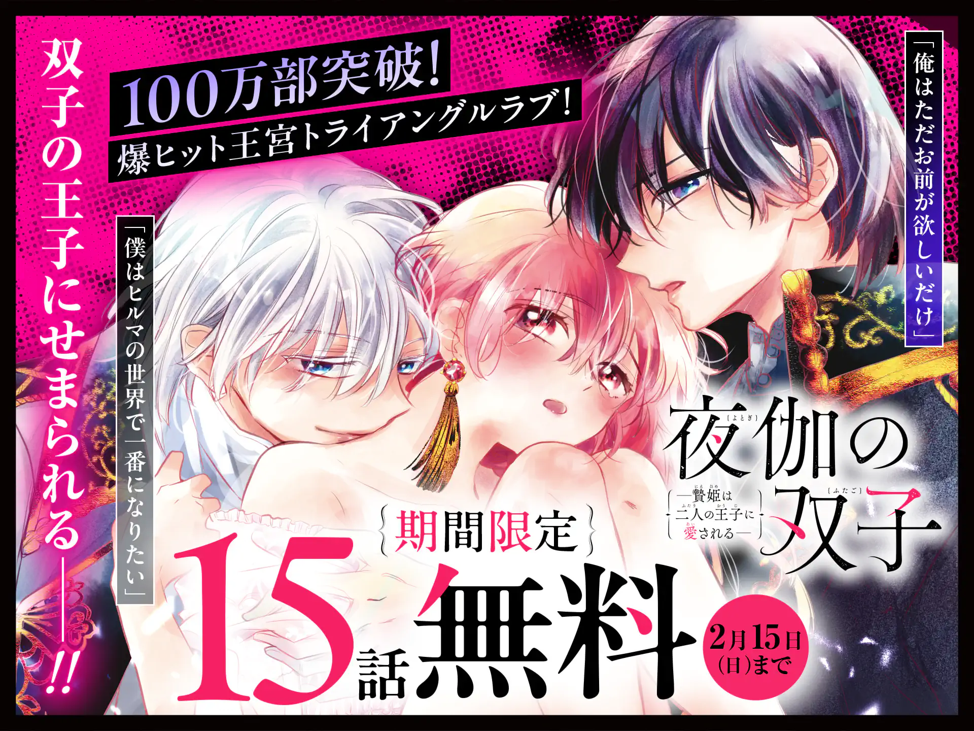 夜伽の双子―贄姫は二人の王子に愛される―