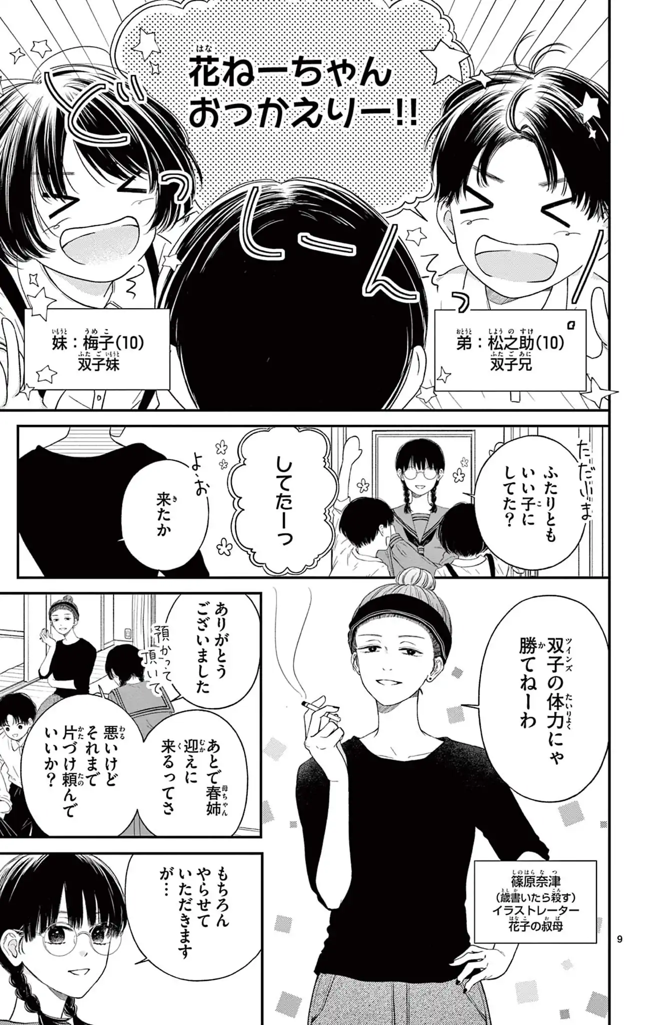 太郎くんと花子さん