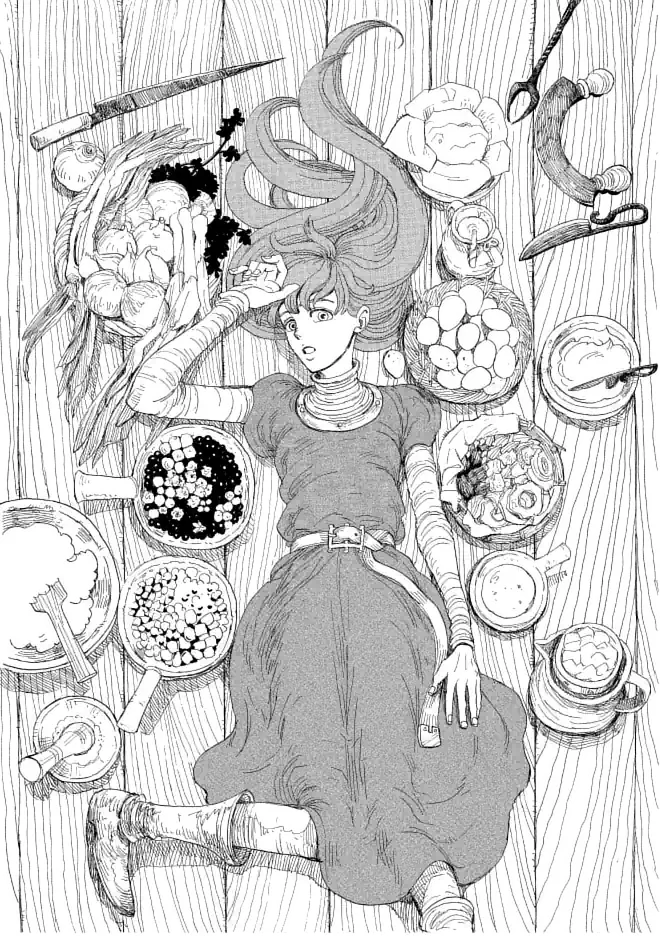 episode.25　何かの丸焼きのイラスト